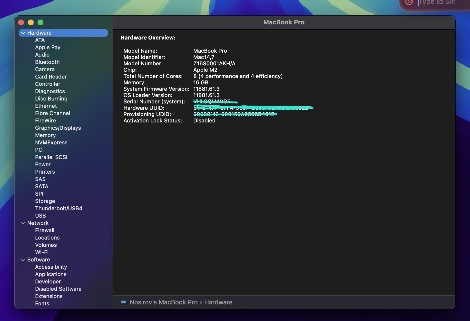 MacBook pro m2 16/512 + original magic mouse