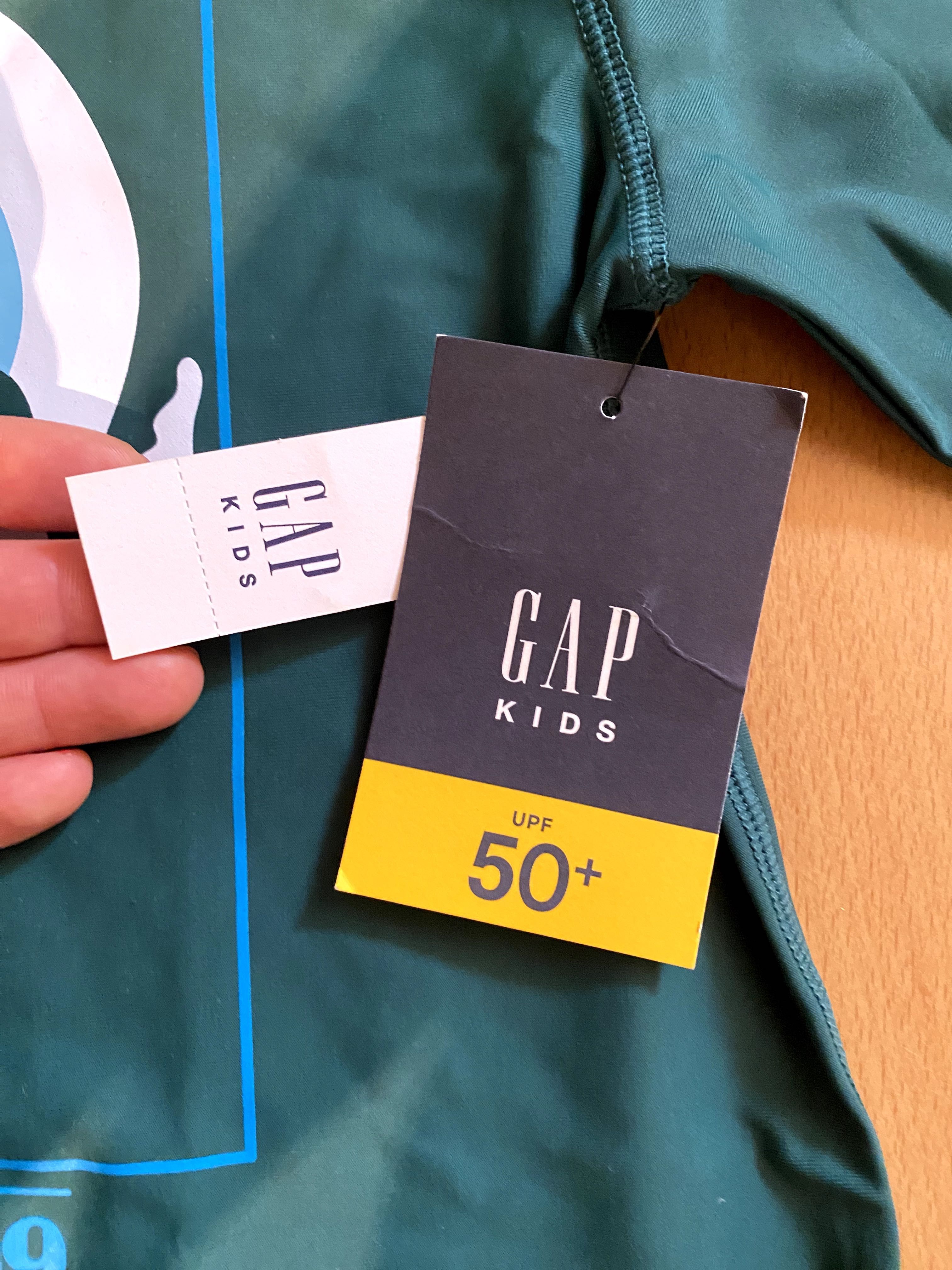 Бански, блуза за плаж, предпазна блуза за слънце GAP, 10 г.