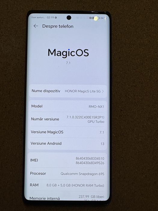 Hobor Magic 5Lite 256 Gb Id-XXL2701