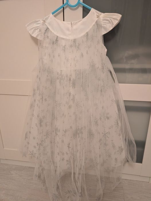 Rochița alba fulg de nea 5 ani 110cm