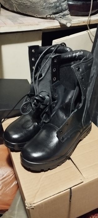 Кожаные берцы летние