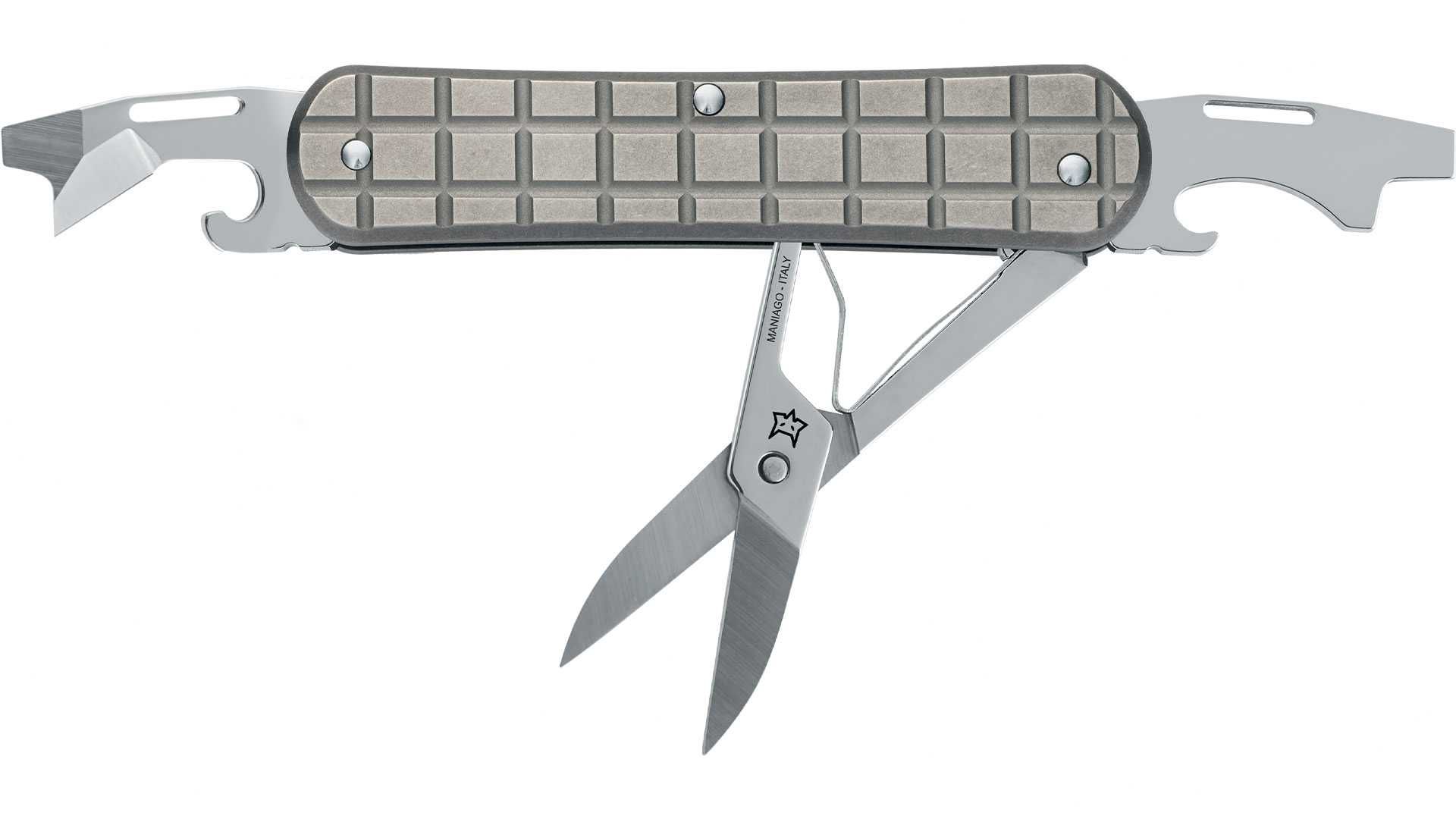 Unealta EDC - Multitool Fox Knives Vulpis Grenade Sandblasted Titanium