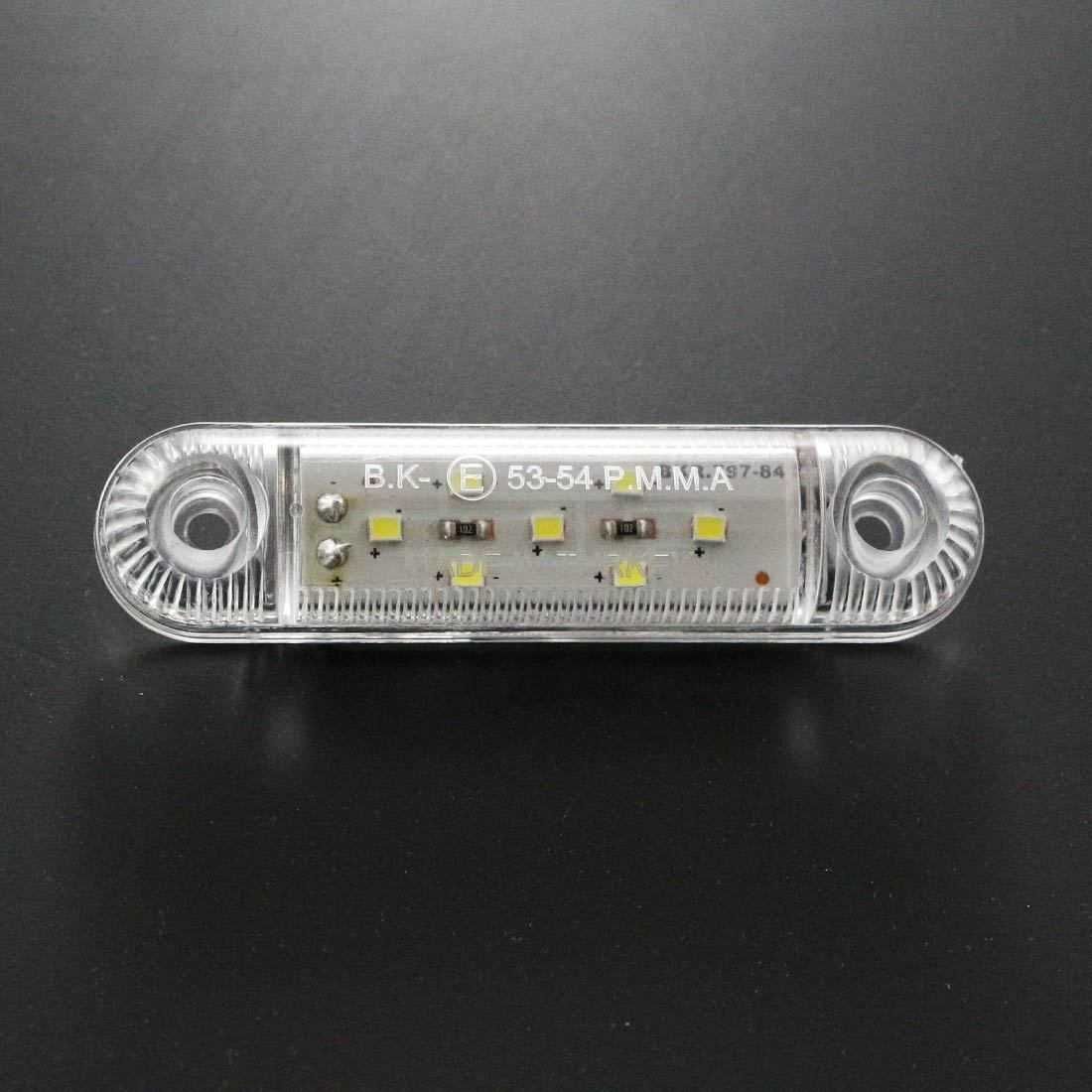 Диодни ЛЕД LED габарити с 7 SMD диода , БЕЛИ , 12-24V L0072