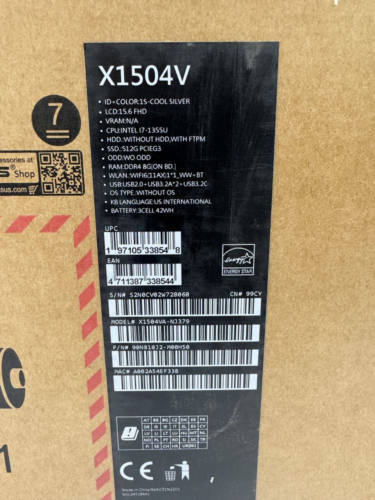 Asus vivobook i7 13 avlod eng songisi yangisi