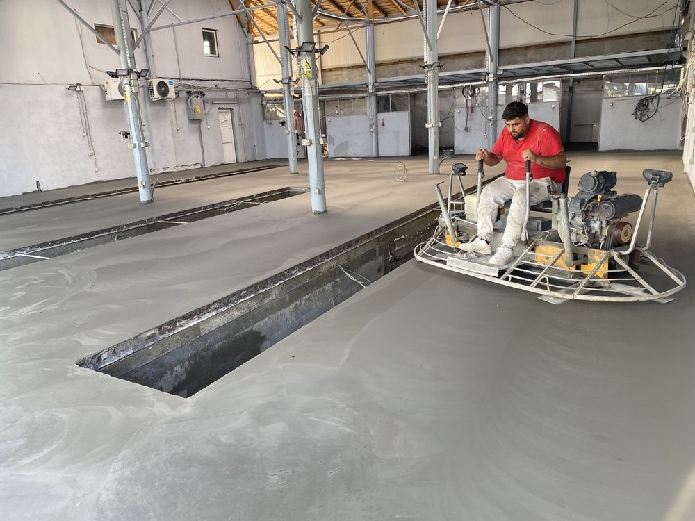 Turnari beton finisat mecanic elicopterizat