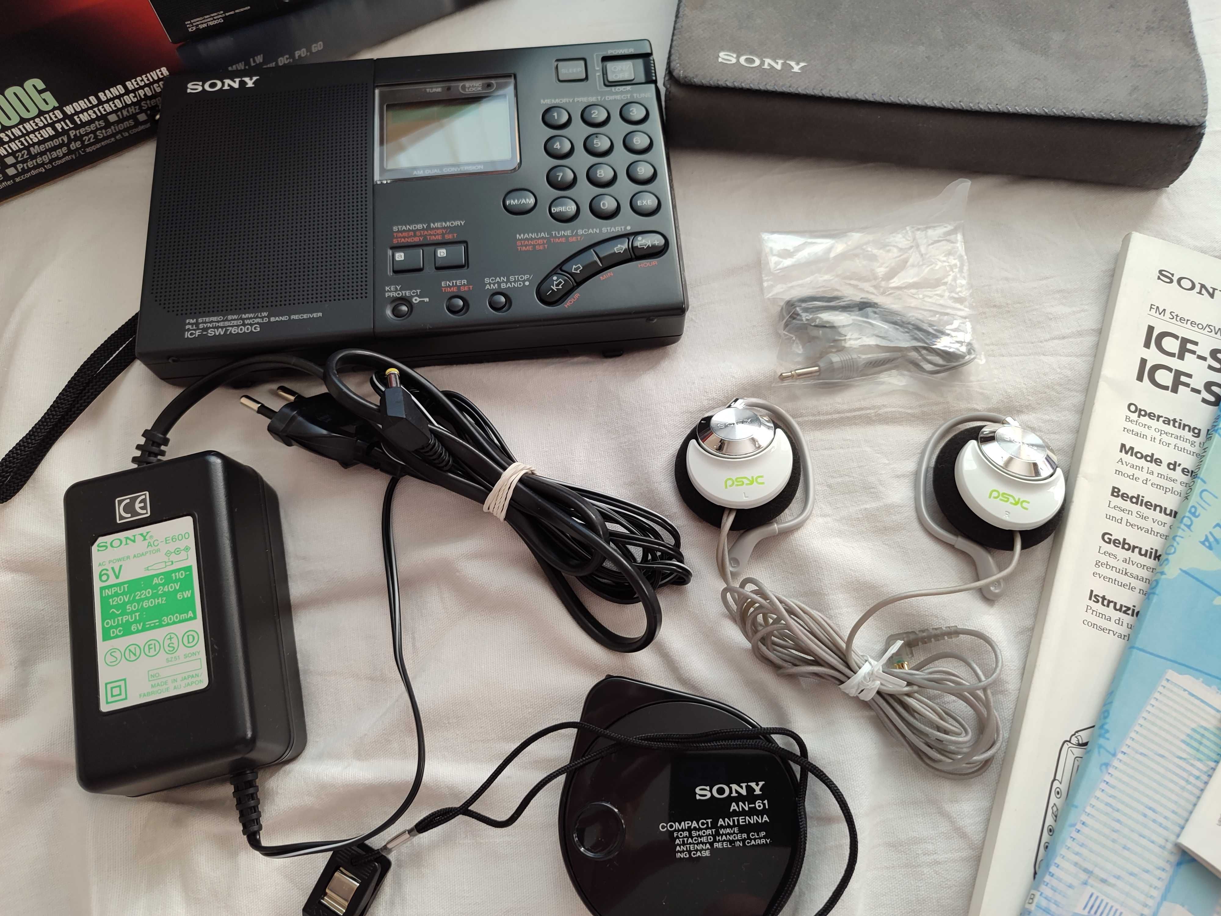 Радио Sony ICF-SW7600G FM Stereo/SW/MW/LW PLL World Radio.