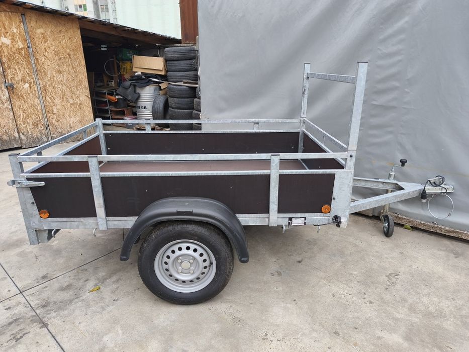 Remorcă nouă, nefolosită, 750 kg, 2m x 1.3m, import recent Olanda!