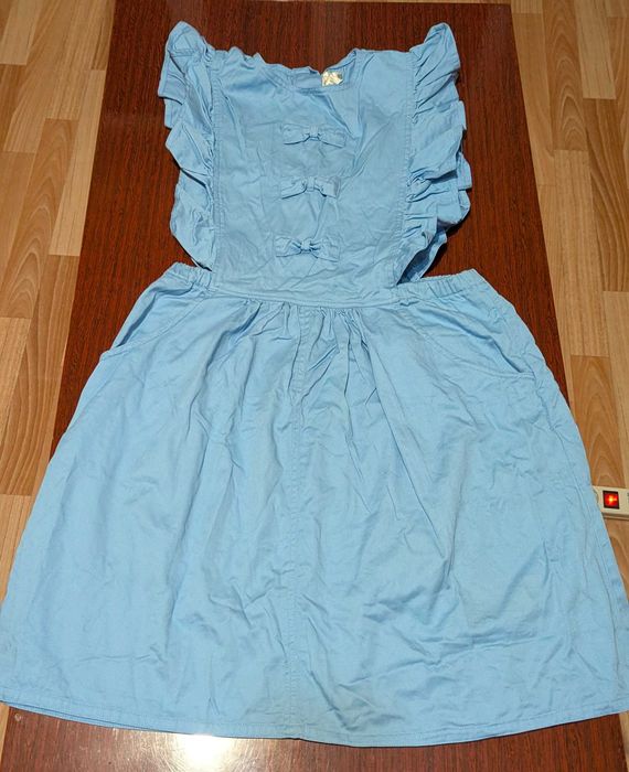 Продам новое сарафан-платье женское, р.44-46 (М), синий, хлопок 100%