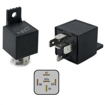 Реле 12V 30A 5 пина автомобилно