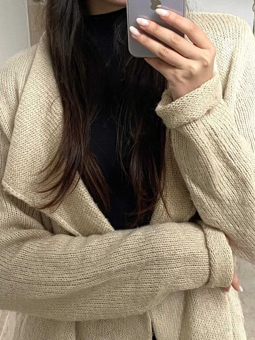 Cardigan bej pentru femei