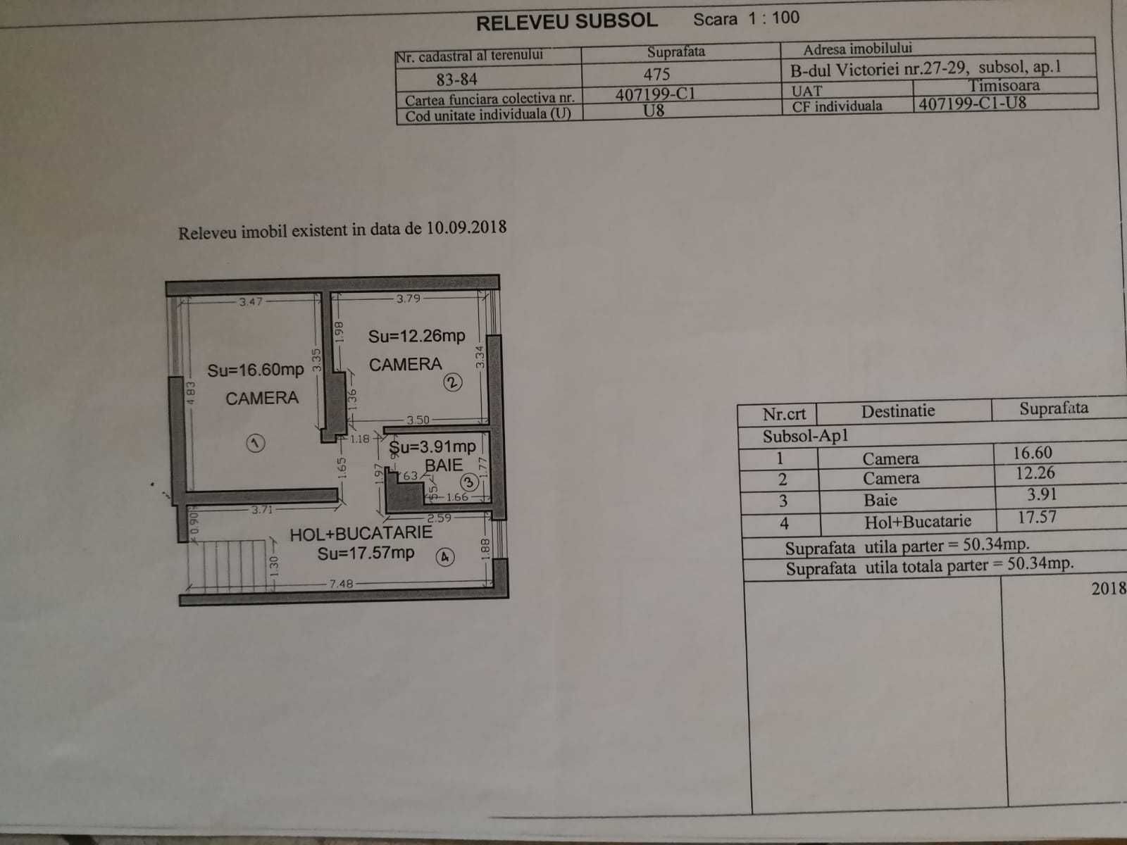 Vand apartament 2 camere pe Loga, Timișoara