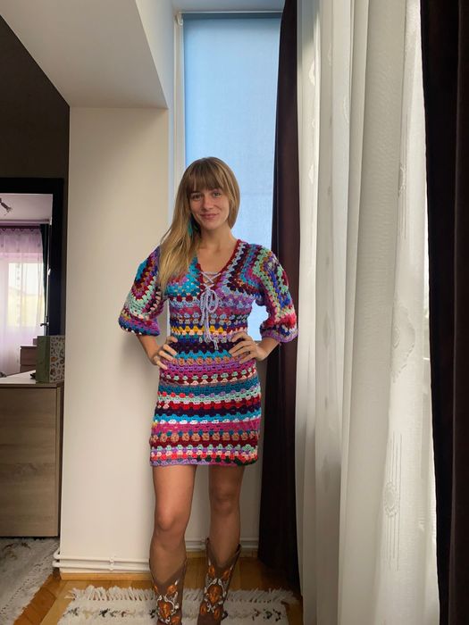Rochie crosetata