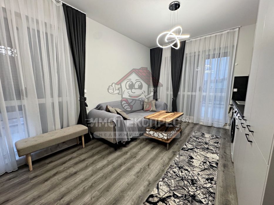 Обзаведен двустаен апартамент, под наем, ново строителство, кв.Изток