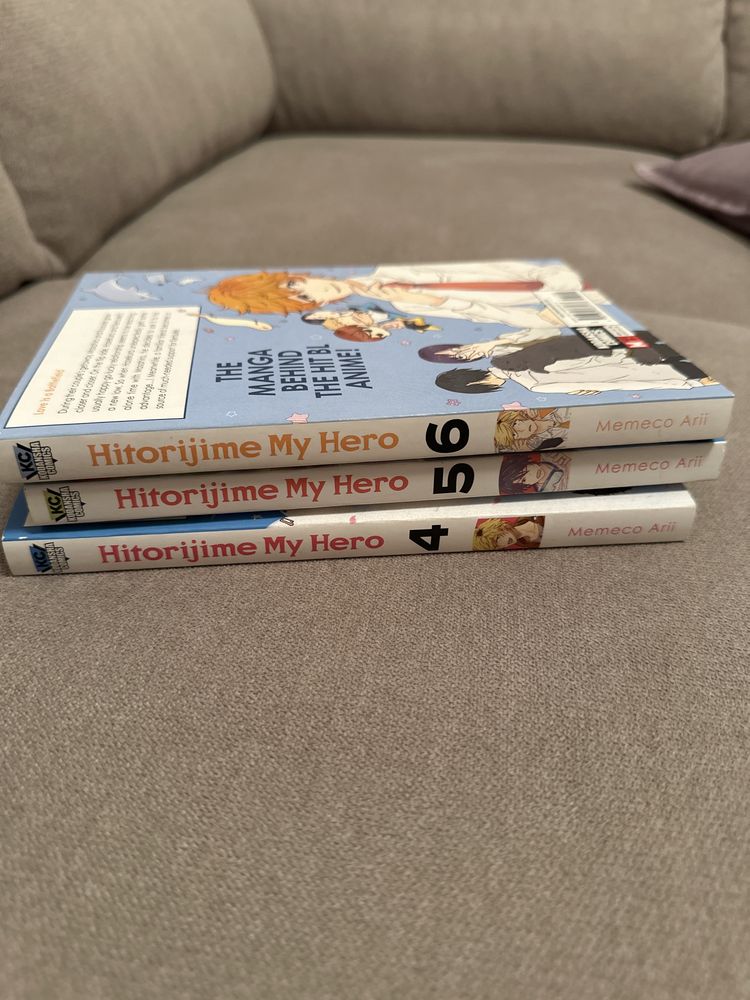 colectie manga 3 volume hitorijime my hero