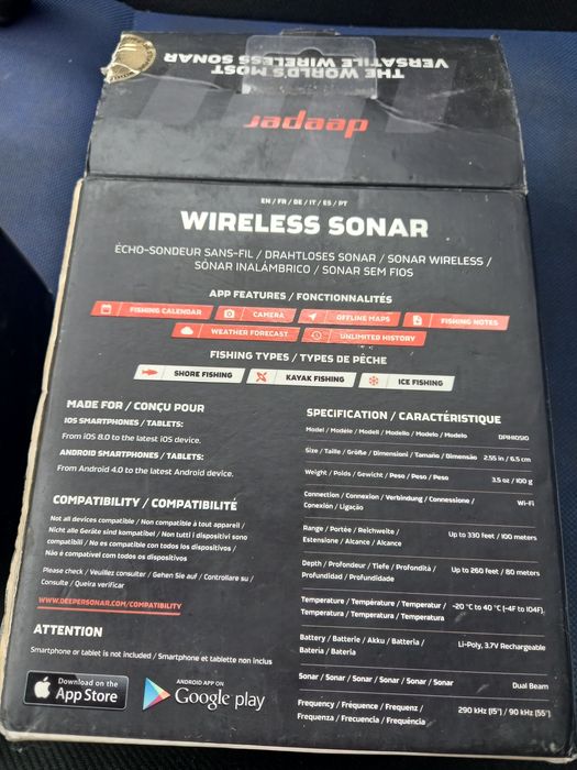 Vind sonar deeper pro +