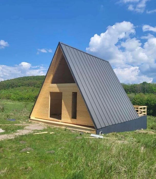 Vând cabane tip A frame