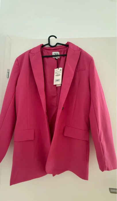 Sacou zara culoarea roz