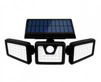Lampa solara tripla senzor de miscare 15 W IP 65