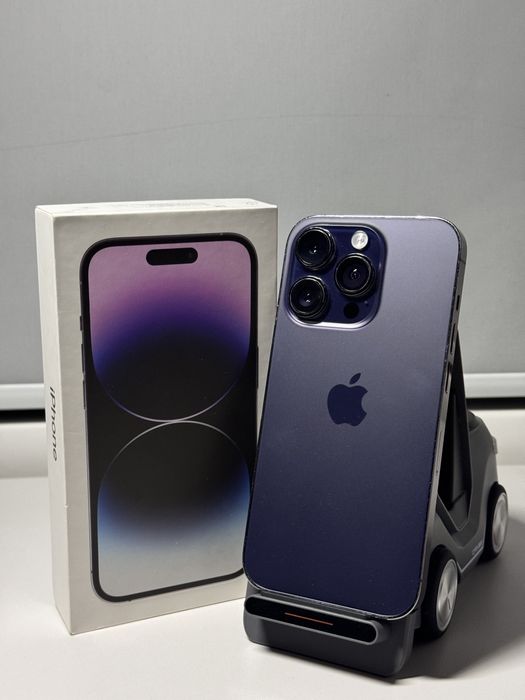 Айфон 14про фиолетовая с каропкой