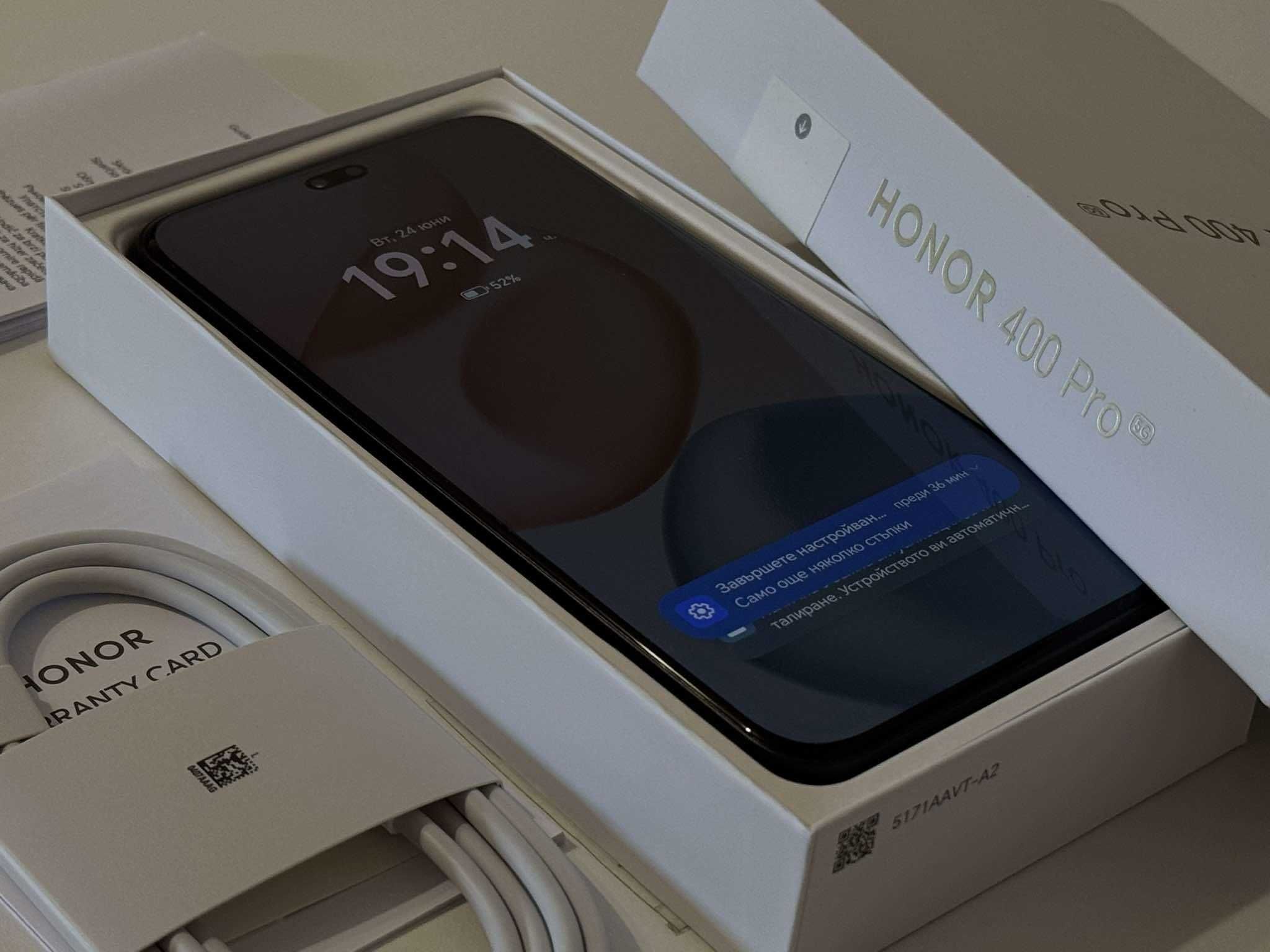 Нов! Гаранция! HONOR 400 Pro 512/12GB Midnight Black (Черен)