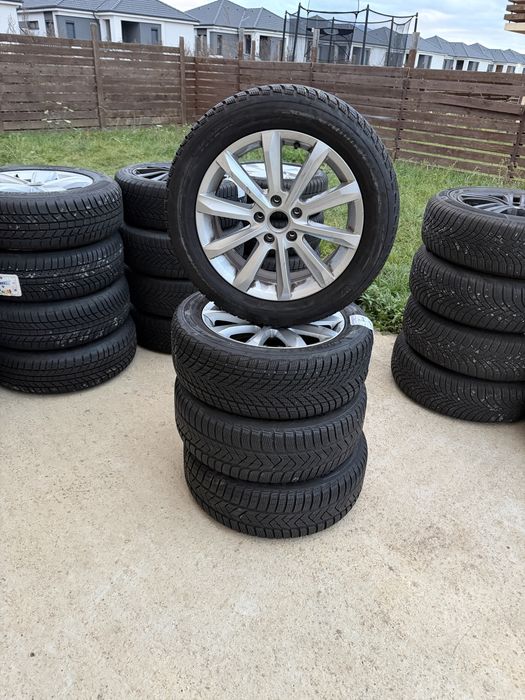 Jante aliaj 17” originale VW Passat + cauciucuri iarnă 215/55 R17
