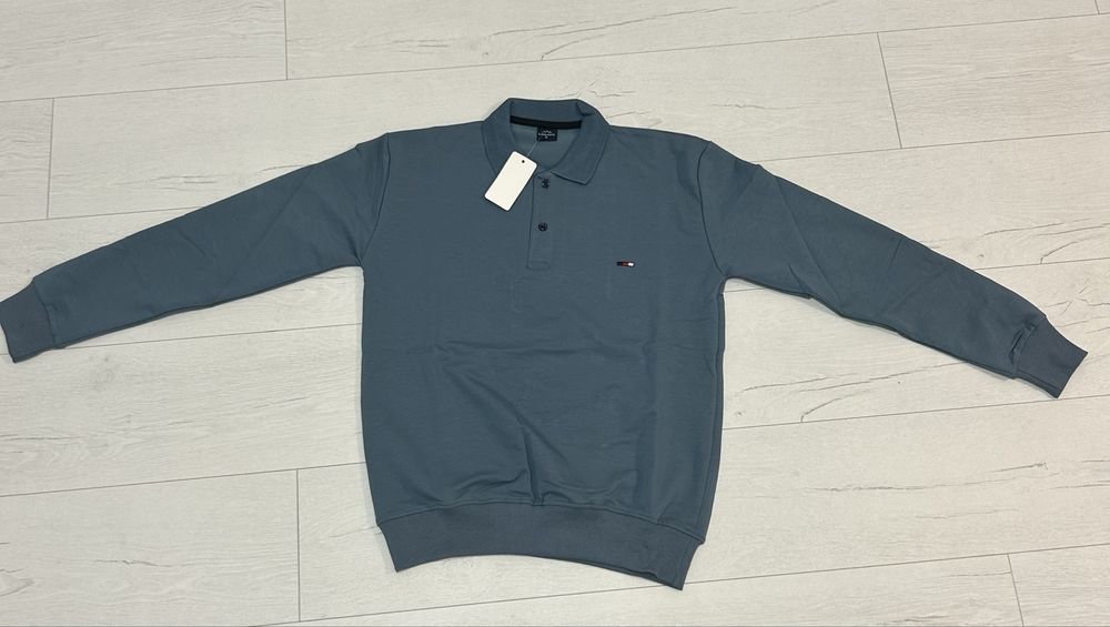 Bluză polo bărbați nouă – albastru petrol, mărimi M-3XL