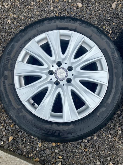 Оригинални джанти с отлични зимни Dunlop 245/50/18 Mercedes S ,Е,CLS,V