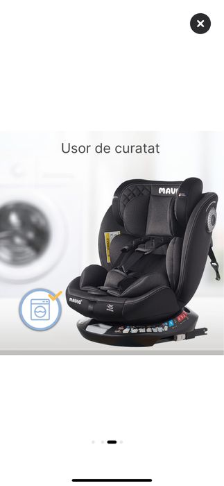 Scaun auto - Certificat R129, top calitate-pret, f stabil, ca nou