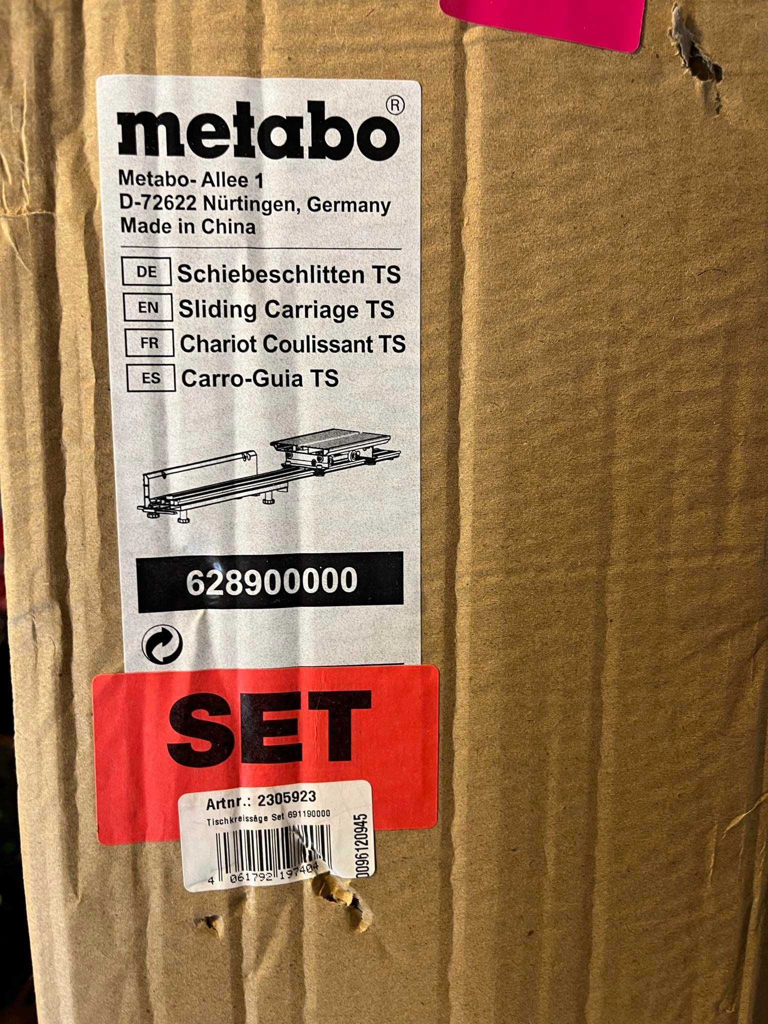 Metabo 62890000- плъзгаща маса за рязане с циркуляр