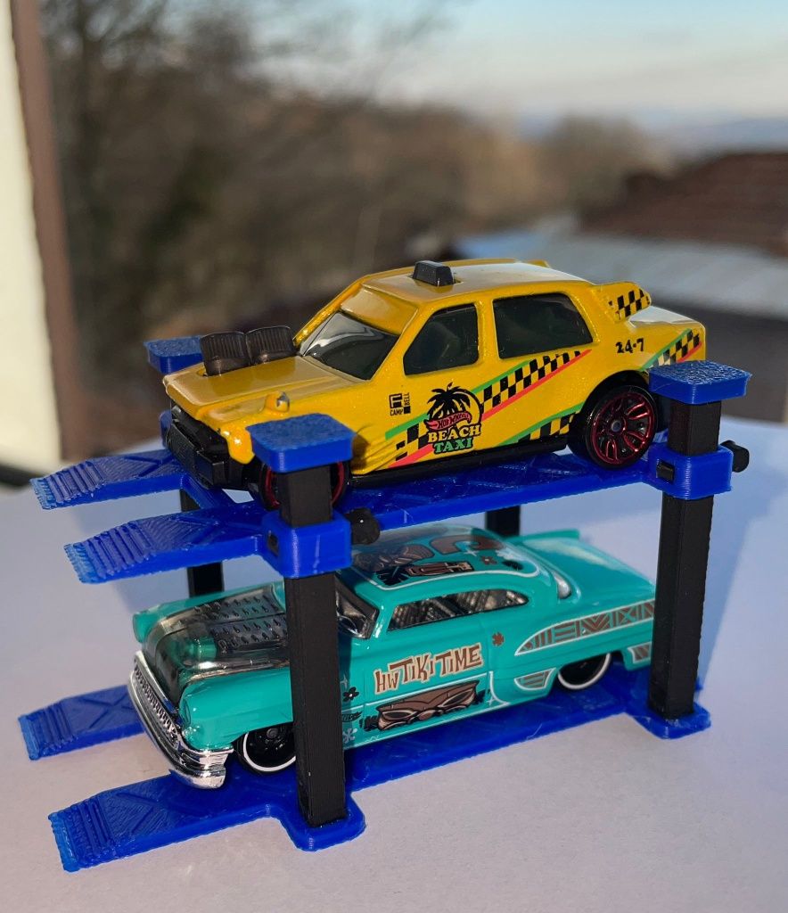 2 x "Display stand" 2 poziții masinuțe "Hot Wheels"