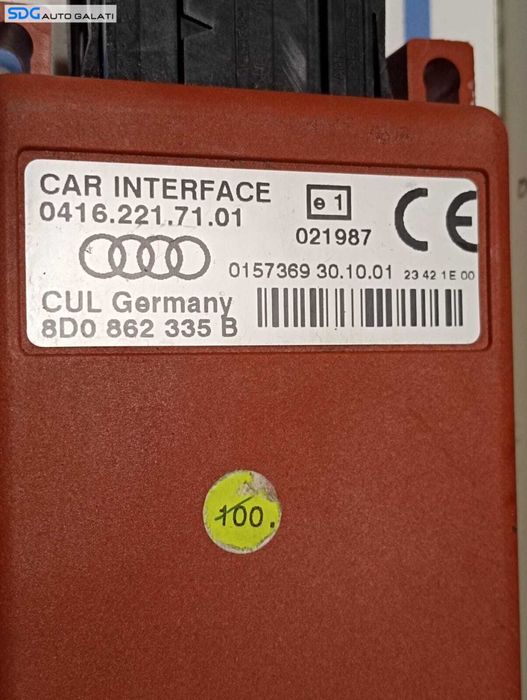 Unitate Modul Calculator Interfata Multimedia MDI Bluetooth Telefon Radio Audi A4 B6 2001 - 2005 Cod 8D0862335B 04162217101 [M4350]