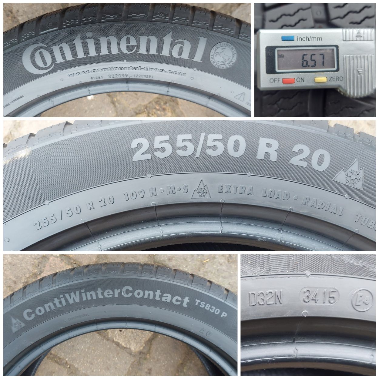 O bucată 255 55/50/35 R20 M+S iarnă - una Bridgestone Continental Pire