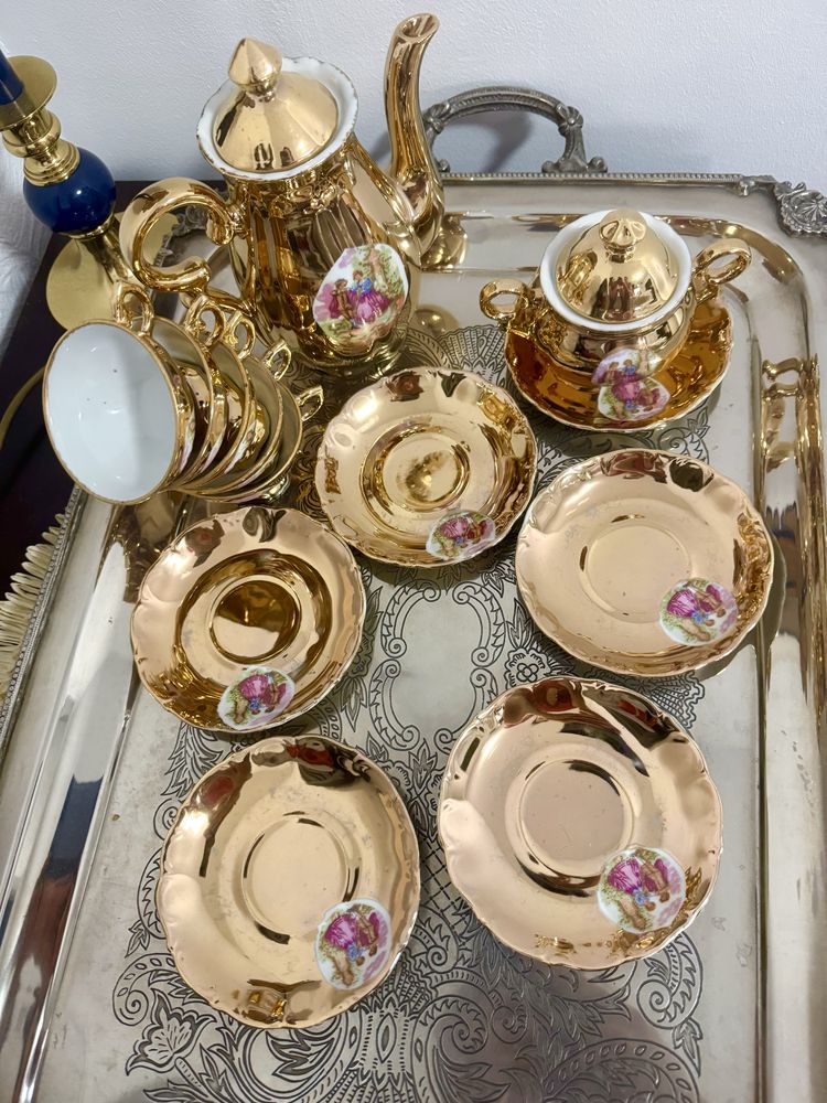 Set de cafea vintage japonez din portelan fin de colectie PRET FIX