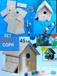 SET CREATIV Pt Copii din lemn cu toate Accesoriile montare decorare