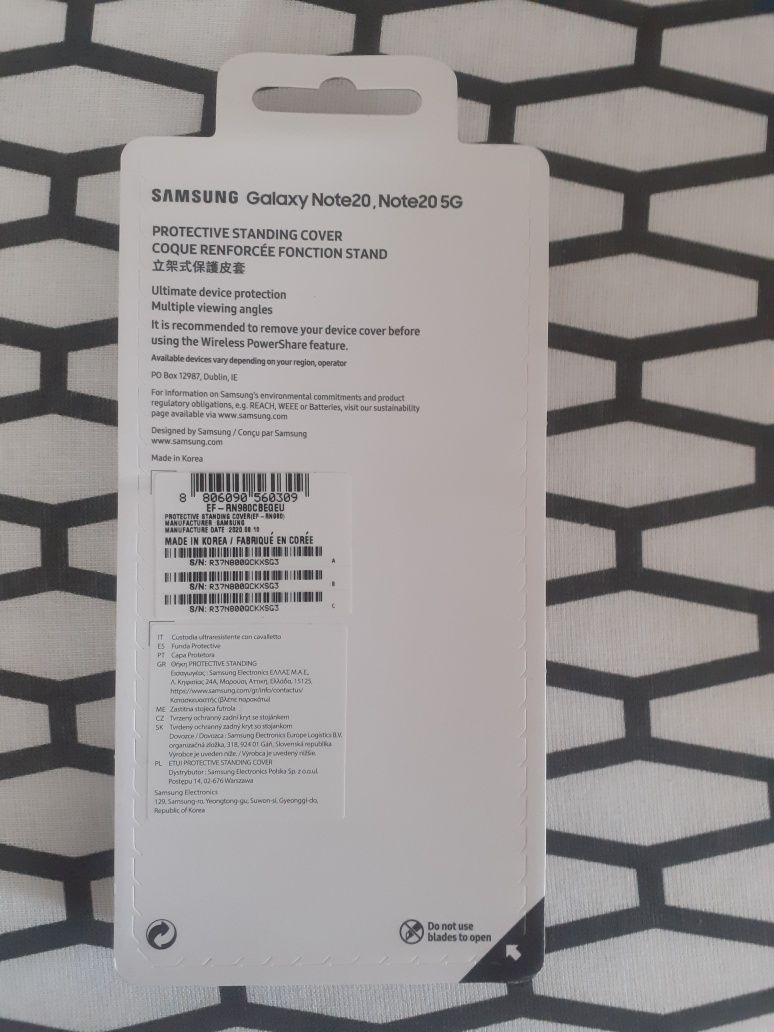Vând husa originala Protective Standing Cover Samsung Galaxy Note 20
