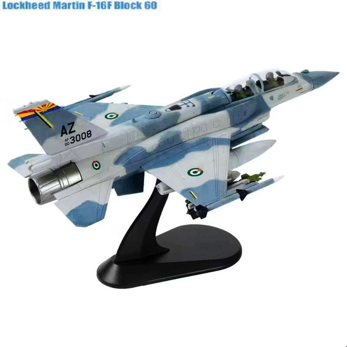 Macheta avion metalica Lockheed Martin F-16F Block 60+ scara 1:72 20cm