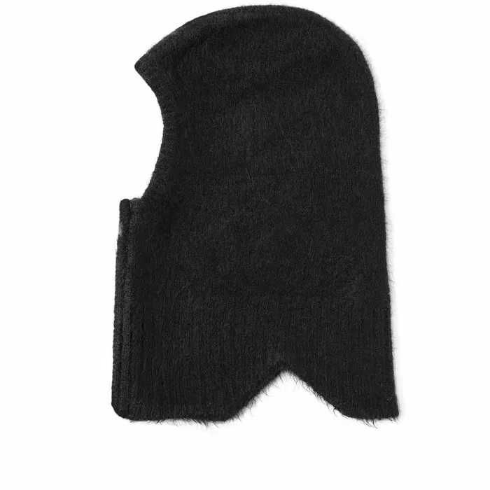 Holzweiler, Cagulă din alpaca Ball Fluffy Balaclava, Unisex, Negru