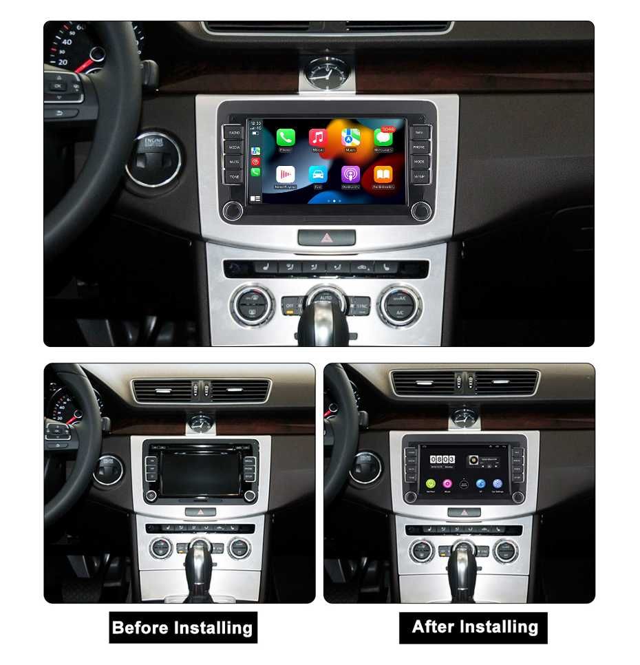 Navigatie VW Golf 5 6 Passat B6 B7 CC Tiguan Skoda Octavia 4 GB RAM