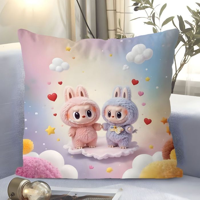 Подушки LABUBU 50×50 ; Kuromi 60×40