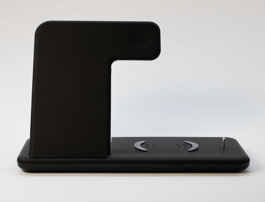 4в1 Безжично Зарядно | 2 Телефона, 1 Смарт-часовник, 1 Слушалки