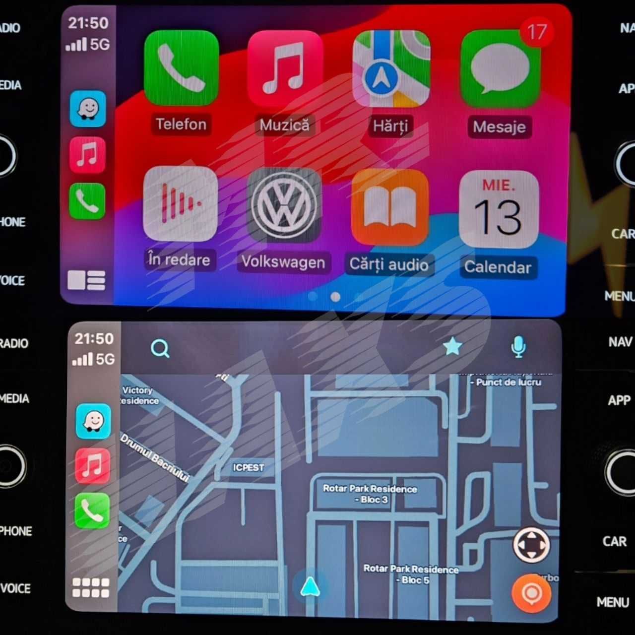 Activare Android Auto Carplay Maps Waze Audi VW Skoda Seat VIM codari