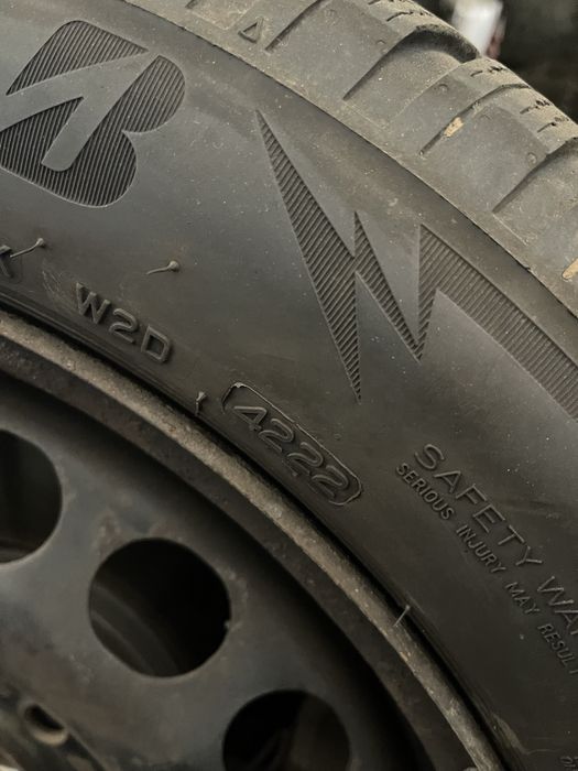 Set jante + anvelope iarna 5x112 VW Passat R16 205/55/R16