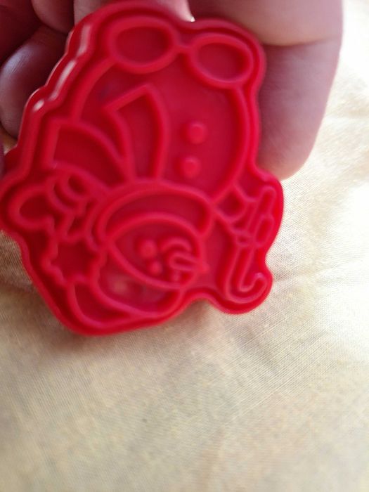 Set 8 forme pentru prajituri de Craciun, KkvoGmle, Silicon, Rosu