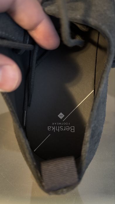 Pantofi derby din piele intoarsa Bershka, Marimea 44, noi nouti