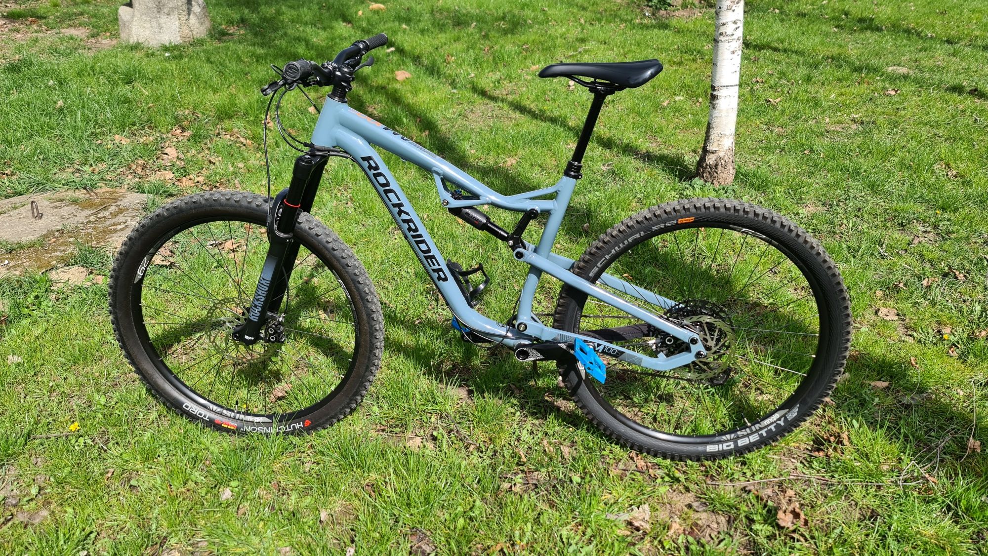 mtb fullsuspension rockrider am 100 s