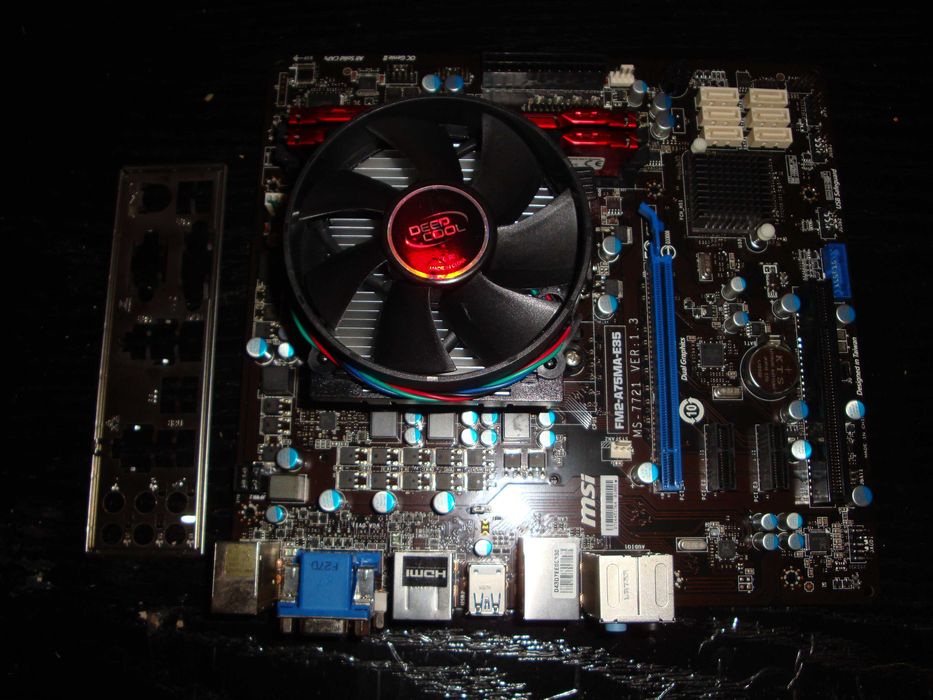 Placa de baza MSI FM2-A75MA-E35 Procesor AMD A6 6400k 8GB DDR3