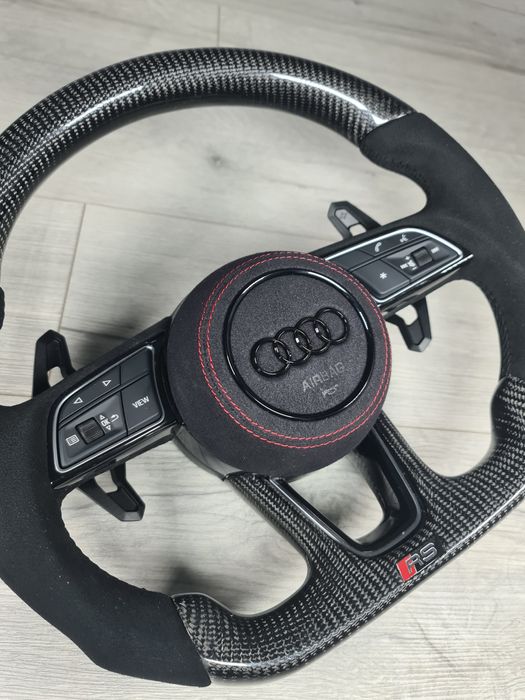 Volan-Carbon-Alcantara-Audi-RS-A3-A4-A5-B8-B8.5-A6-A7-C7-Q3-Q5-Q7-Nou