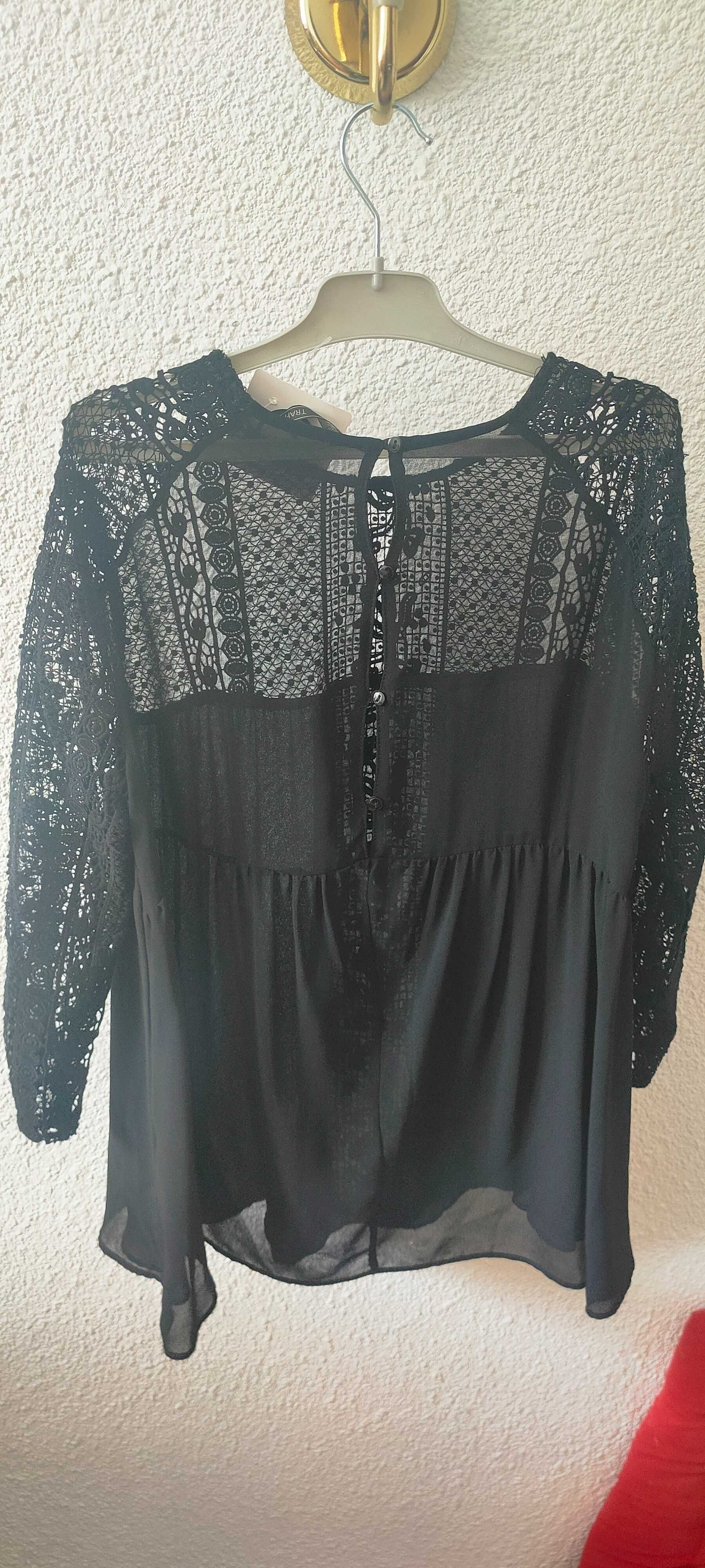 Bluza neagra, foarte eleganta, Zara, mărimea L