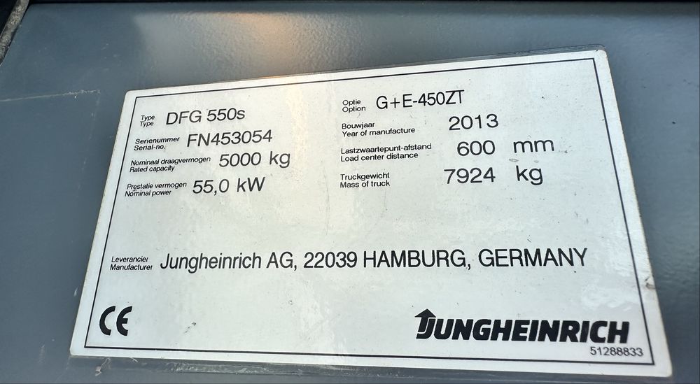 Stivuitor Jungheinrich DFG 550 S