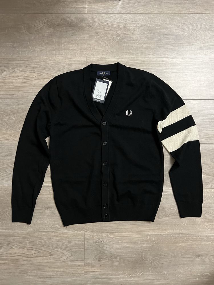 Pulover Fred Perry Negru 100% Original
